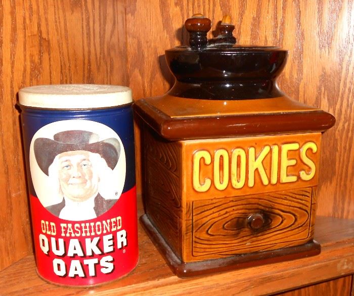 Vintage Old Fashioned Quaker Oats Cookie Jar