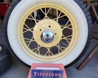 #206 • Firestone Whitewall Tire Display