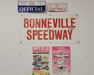 #1000 • Bonneville Speedway Banner, "Offical" and "Patrol" Banner and Advertising Posters