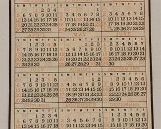 #1010 • Tokheim Gasoline Pumps 1958 Calendar
