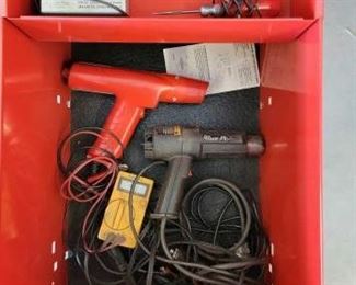 #1112 • Snap-On Timing Light, Voltage Tester, Electronic Magento Synchronizer, Blue Point Heat Gun and More