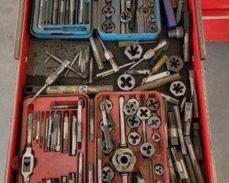 #1108 • 2 Matco Tap and Die Sets with Other Assorted Taps and Dies