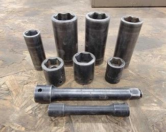 #1220 • Snap-On Deep Impact Sockets, Shallow Impact Sockets, Impact Extension, and More