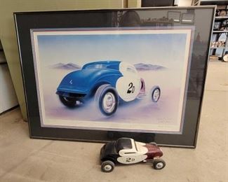 #1530 • "Return of a Legend" by Guy Slaughter Print with Die Cast Model Car