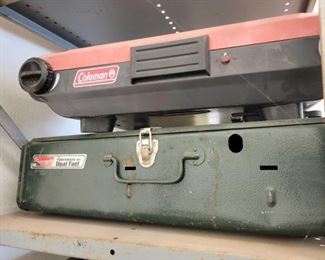 #1562 • Two Portable Coleman Stovetops