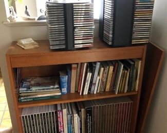 Book Shelf, Lots of Books!!! Lots of CD's!!!