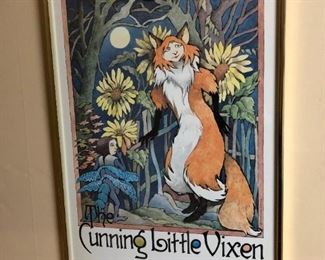 Vintage Framed Poster - The Cunning Little Vixen