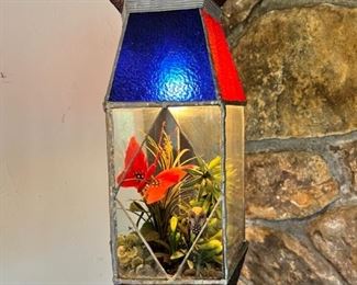 Swag lamp handmade by Doris Wailgum
