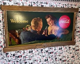Vintage Coca-Cola Advertisement in Kay Frame