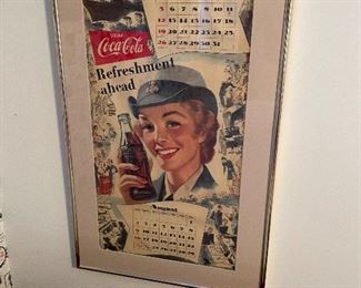 Vintage Coca Cola Calendar