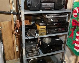 Electronic Equipment & Vintage Typewriter