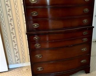 mahogany tall chest
$150