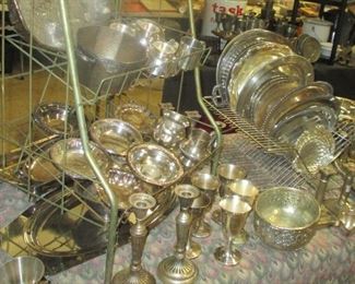 Silverplate Candle Holders and Vases