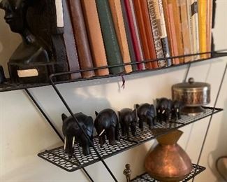 Hand Carved Black Wood Figures