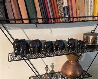 Hand Carved Black Wood Figures