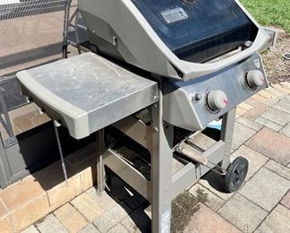 $150. 3-burner, propane, Spirit II Weber Grill. Perfectly scaled for a cozy patio. 