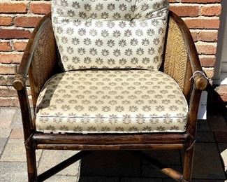 $800. Authentic McGuire Rattan Chair. Two available, priced separately. 28 x 27 x 28.5. These chairs are so beautiful, they bring tears to my eyes! Show them some love!