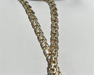 Linked Chain, 14K Gold Necklace. 8.6 dwt.