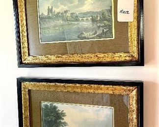 $50. Beautifully Framed English Castle Pictures. Set of 2. 15 x 12.