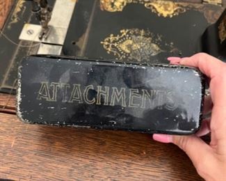 Original antique Singer attachments