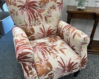 pair of matching upholstered chairs