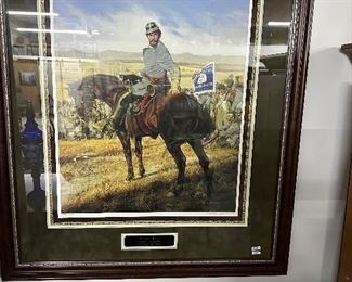 Large framed civil war print 50% off