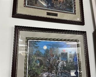 Large framed civil war print 50% off