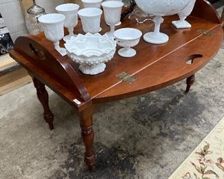 Campbellsville Ky cherry coffee table with drop sides