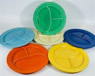 FIESTA WARE STYLE MCM MULTICOLORED PLATES -