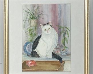 Jeanne Ramsen Original Watercolor on Paper. Signed 