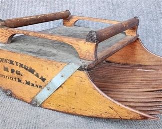 Antique FL Buckingham Plymouth MASS Cranberry Fruit Scoop Primitive 