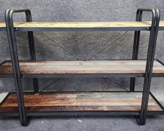 Modern Rustic Bookcase Display Shelf MCM Style 