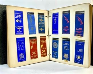 Vintage WWII US Navy Matchbox Collection with 370+ Navy and Military Matchbox Covers from Ships, Stations, Bases, Hospitals, and More - The collection includes upwards of 370 matchbox covers collected from Navy bases, ships, stations, hospitals, etc. during a Sailors tenure in the Navy with most being from WWII and the 40s to the 60s