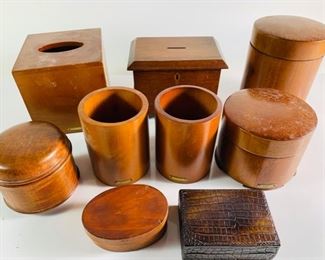 Polo Ralph Lauren Wood Trinket Boxes, Jewellery Boxes, Tissue Box, Salt/Pepper Containers, and More 