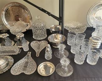 More Fosteria American Cube and Lillie Pickle & Relish Dishes