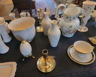 Lenox Collection & Bladwin Brass Candlesticks