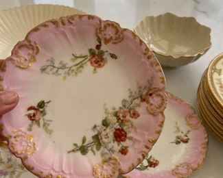 porcelain limoge france plates two of them
