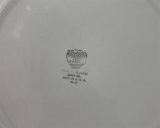 Semi Vitreous Edwin W Knowles China Co Made in Usa. 