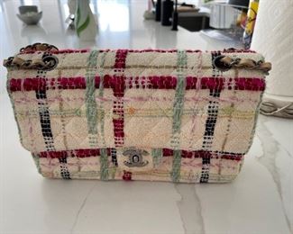 chanel multicolor double flat bag 