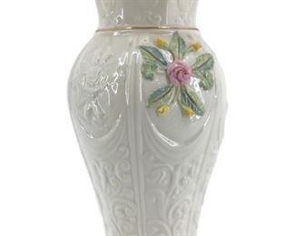 Belleek Porcelain Romantic Rose Vase
