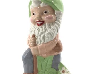 Signed 1989 Doroty Harkness Gnome Sculpture
