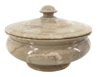 Vintage Beige Marble Stone Dish

