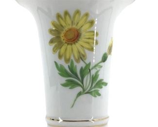Meissen Floral Design Porcelain Vase
