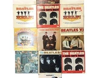 13pc Vintage The Beatles Records
