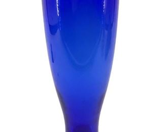 Cobalt Blue Art Glass Vase
