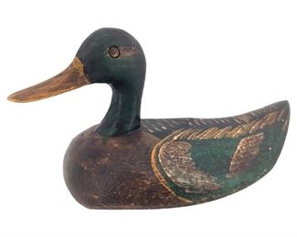 Old Wooden Decoy Mallard Duck
