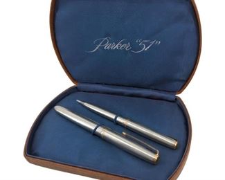 Vintage Parker '51 Pen and Pencil in Case
