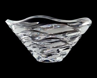 Vintage Crystal d'Arques Wave Bowl
