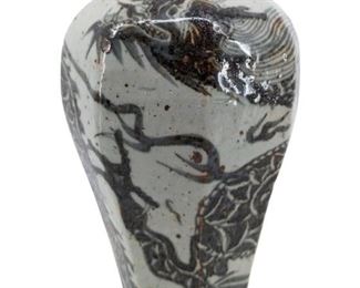 Antique Chinese Dragon Ceramic Vase
