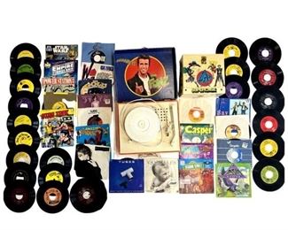 50+ 45 Records/ Fonzie 45 Player/ Supercase Holder
